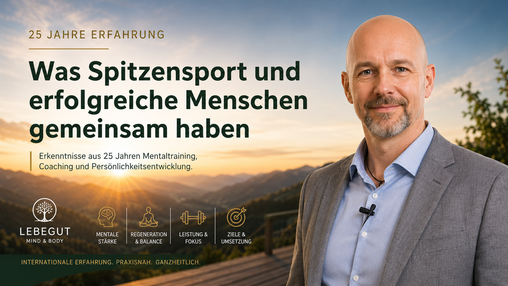 Michael G. Leitner blickt auf 25 Jahre Erfahrung in Mentaltraining, Coaching, Gesundheit und Spitzensport zurück.