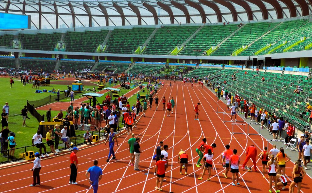 Trainingssession im Hayward Field