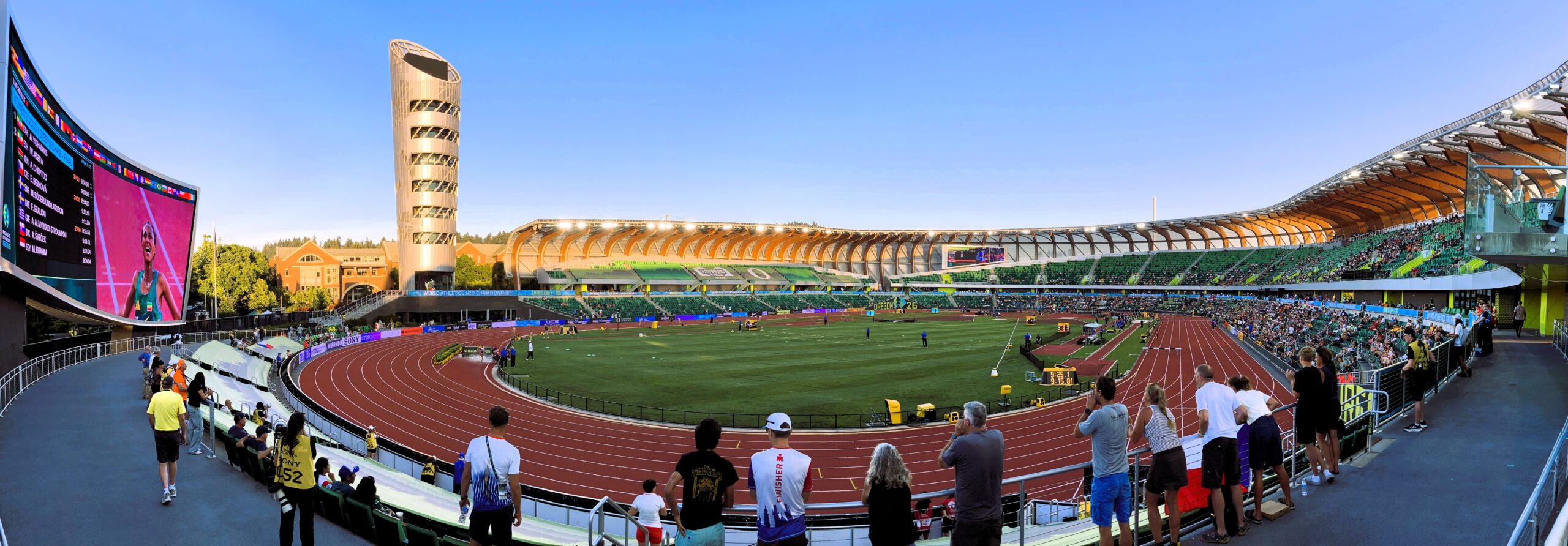 Hayward Field bei der U20-Leichtathletik-Weltmeisterschaft in Eugene